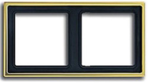 Рамка универсальная Jung LS990 metal 2-м. золото фото Рамка универсальная Jung LS990 metal 2-м. золото картинка